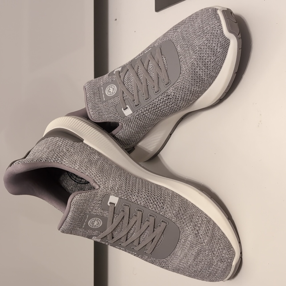 Peter Millar Hyperlight Apollo Sneaker Golf Shoe, 8.5, British Grey